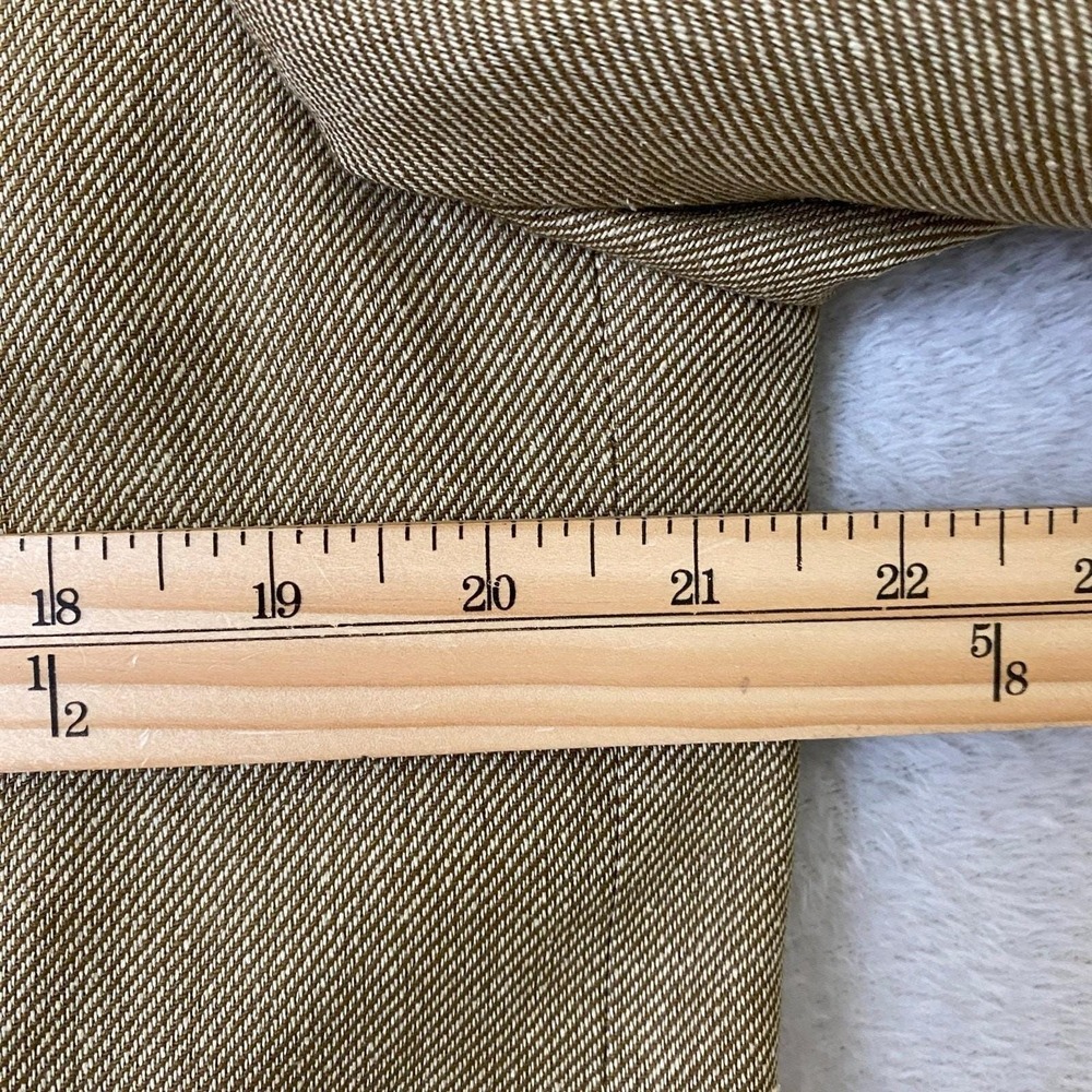 Vintage Y2K Lands End Silk Blazer Sport Coat Men 42L Gold Tan Preppy USA Made - Picture 10 of 13